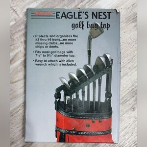 Eagles Nest Golf Iron Holder Golf Bag Top Club Organizer